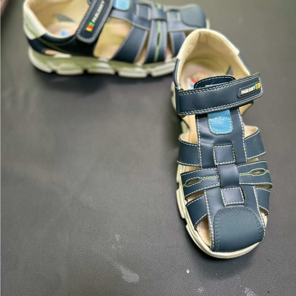 Pablosky Kids Navy Blue Adventure Sandals